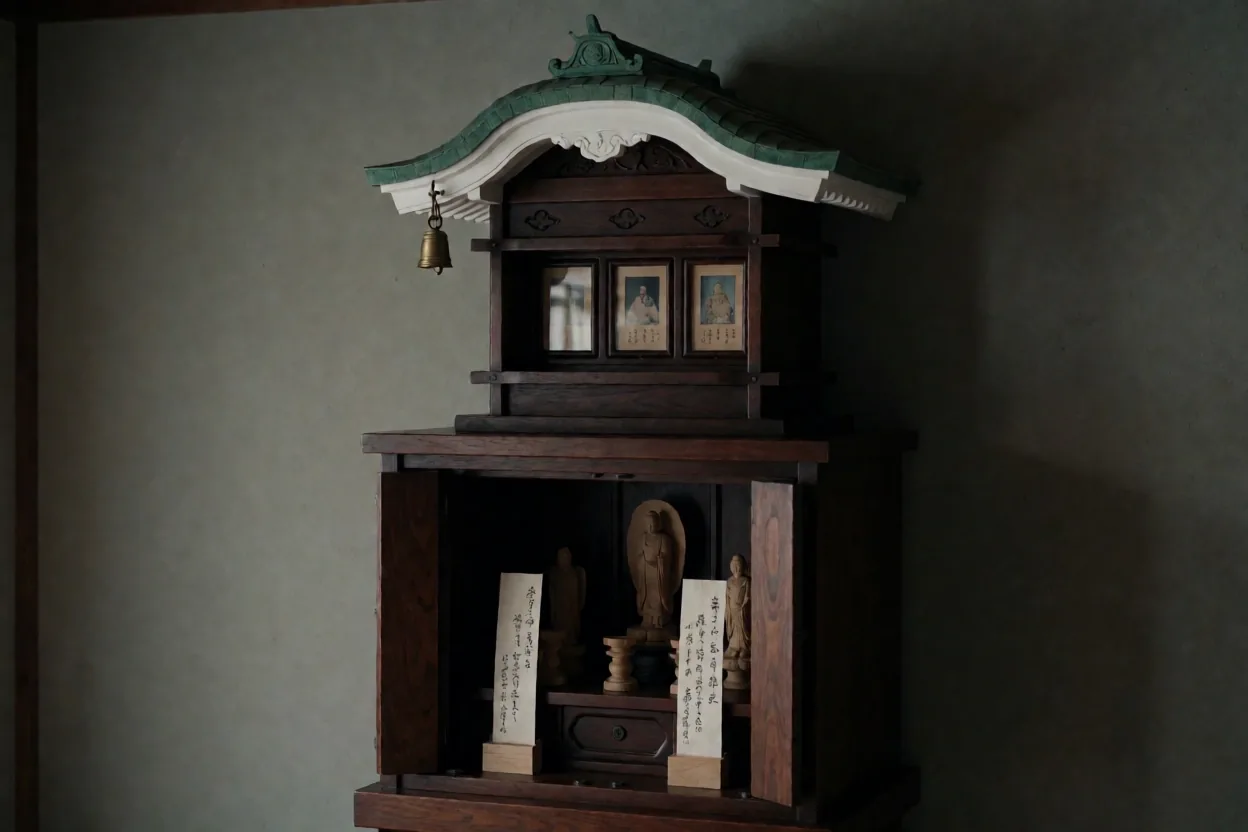 家族の絆を象徴する静かな室内